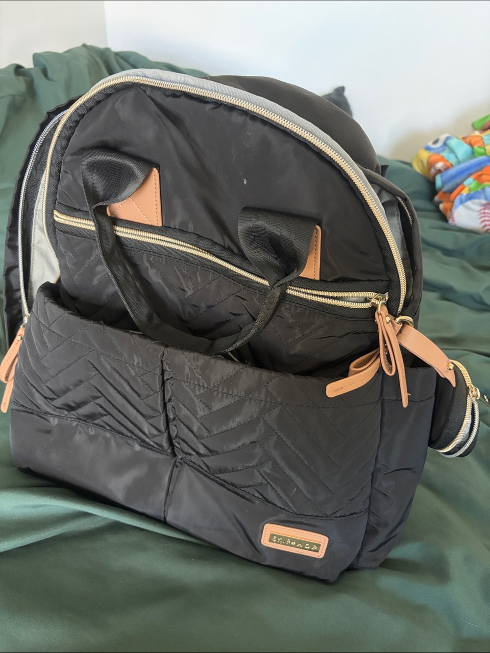 Black SkipHop Diaper Bag
